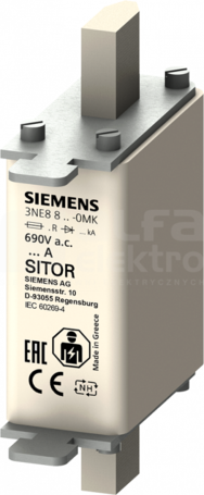 SITOR NH000 63A 690VAC Wkładka bezpiecznikowa