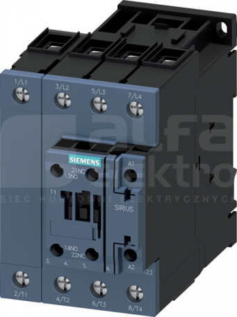 SIRIUS 22kW 20-33VAC/DC 1NO+1NC Stycznik 4P
