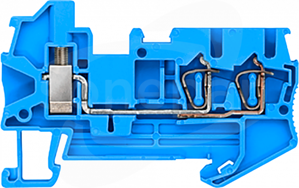 0,08–2,5 mm2 + 4mm2 niebieski Listwa zaciskowa