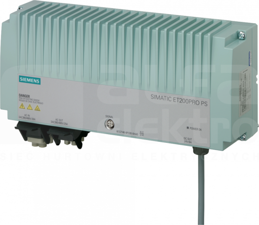 SIMATIC ET200PRO PS 400-480VAC 24VDC/8A IP67 Moduł wejść/wyjść cyfrowych