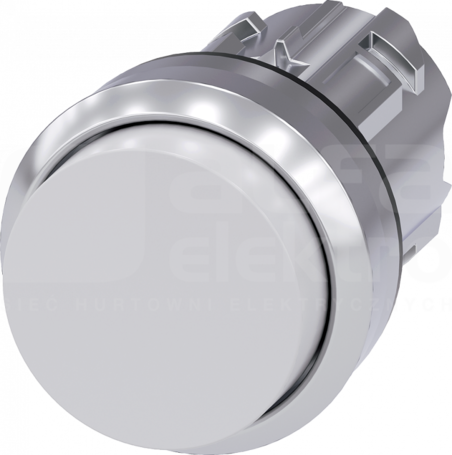 SIRIUS ACT 22mm z samop.biały Przycisk wystający metal