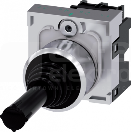 SIRIUS ACT 22mm O<I z samop.czarny Joystick okrągły pionowy metal