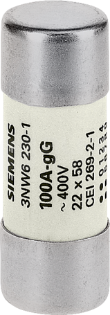 SENTRON 22x58 80A 500V gG Wkładka bezpiecznikowa cylindryczna