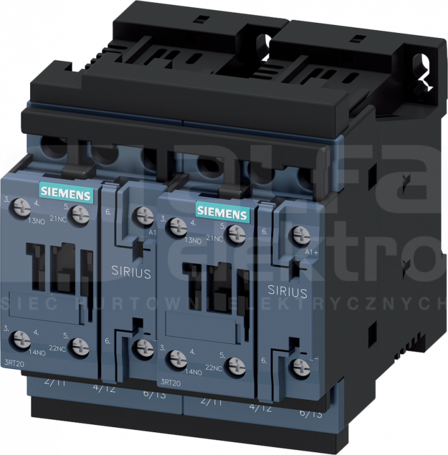 SIRIUS 4kW 400VDC rewers. Kombinacja stycznikowa