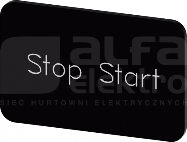SIRIUS ACT 17,5x27mm STOP START Etykieta wkładana/samoprzylepna