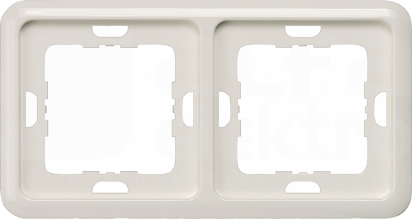 RAMKA 2-KROTNA 80mm DELTA BIAŁY TYTAN
