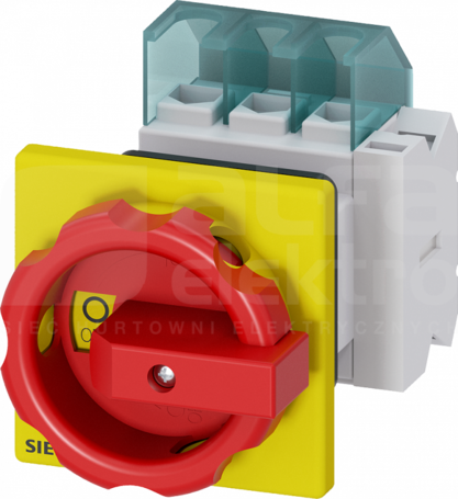 SENTRON 3P 25A czerwony/żółty Rozłącznik główny/awaryjny