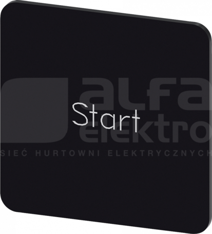 SIRIUS ACT 27x27mm czarny/biały START Etykieta wkładana/samoprzylepna