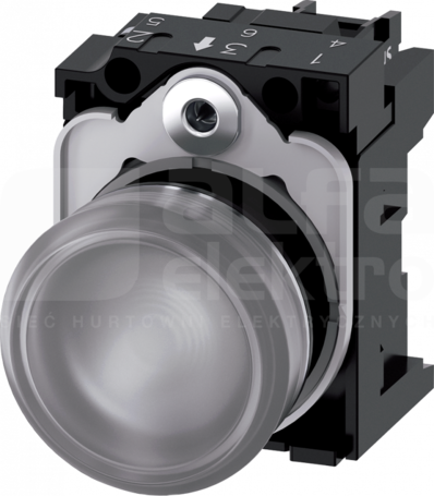 SIRIUS ACT 22mm 110VAC przezroczysty Lampka sygnalizacyjna+bl.LED metal