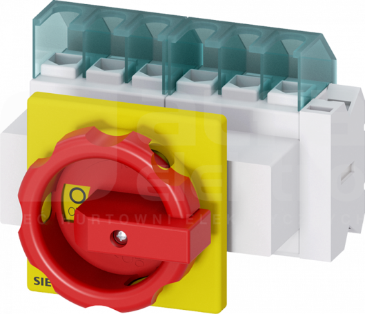 SENTRON 6P 25A czerwony/żółty Rozłącznik główny/awaryjny
