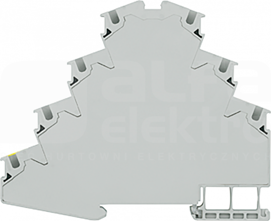 8WH20404LG00 0,5-4mm2 Zacisk przelotowy szary