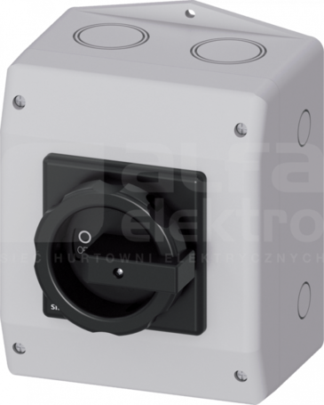SENTRON 3P 63A IP65 czarny Rozłącznik główny w obud.