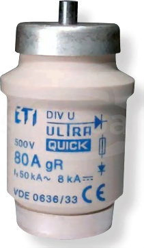 DIV gR 400V 100A Wkładka topikowa ultraszybka