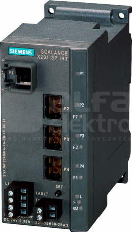 SCALANCE X201-3PIRT 1xRJ45 3xPOF SC RJ Switch