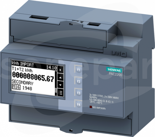 SENTRON 7KM PAC2200 65A DIN Modbus RTU MID Przyrząd pomiarowy