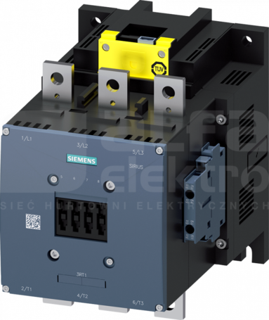 SIRIUS 400A 200kW 200-277VDC 2NO+2NC Stycznik 3P