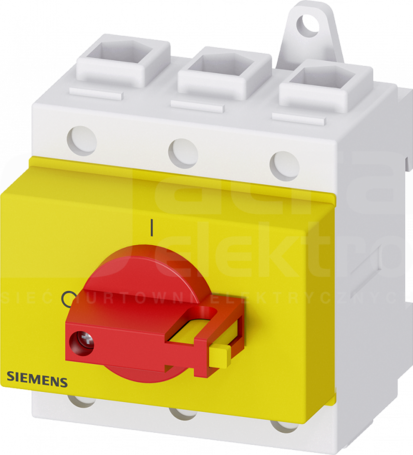 SENTRON 3P 100A czerwony/żółty Rozłącznik główny/awaryjny