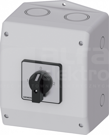 SENTRON 3P 25A IP65 czarny Rozłącznik główny w obud.