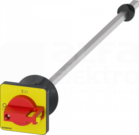 3LD3 48x48mm 300mm żółto-czerwony Pokrętło z wałkiem
