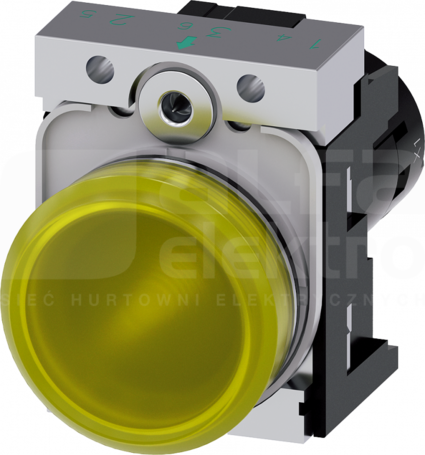 SIRIUS ACT 22mm 24VAC/DC żółty Lampka sygnalizacyjna metal