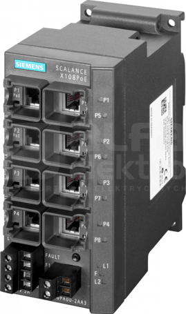 SCALANCE X108POE 8xRJ45 Switch