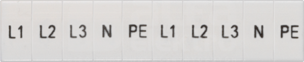 8WH81202AA15 L1,L2,L3,PE,N WLK. ZB5 Etykiety