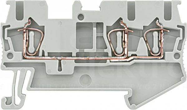 8WH20030AF00 0,08-2,5mm2 Zacisk przelotowy szary