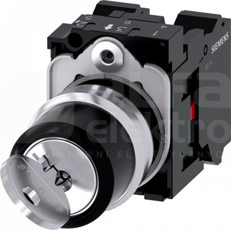 SIRIUS ACT 22mm O-I 1NC/1NC b/samop. Przełącznik z kluczem RONIS metal
