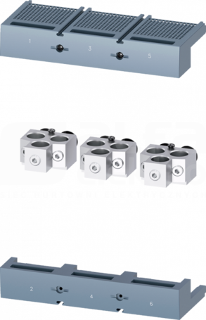 3VA95030JG32 (3szt) Zestaw zacisków