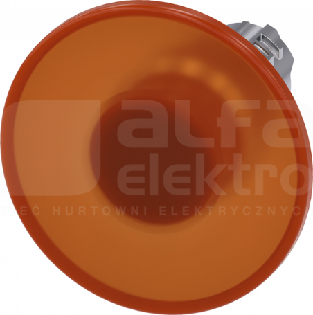 SIRIUS ACT 22mm z samop.bursztynowy Przycisk grzybkowy podśw.metal