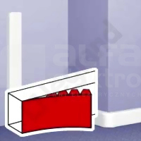 DLP-N 130mm biały Pokrywa kanału kablowego elastyczna