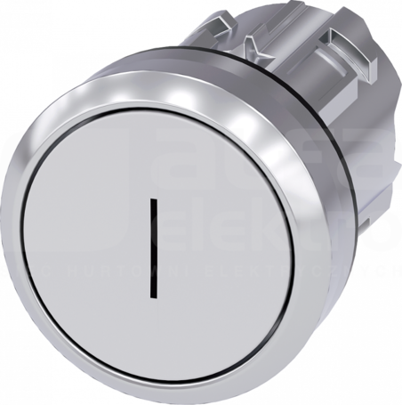 SIRIUS ACT 22mm z samop.I biały Przycisk płaski metal