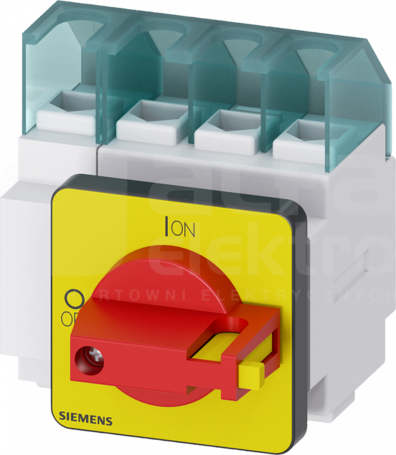SENTRON 4P 32A czerwony/żółty Rozłącznik główny/awaryjny