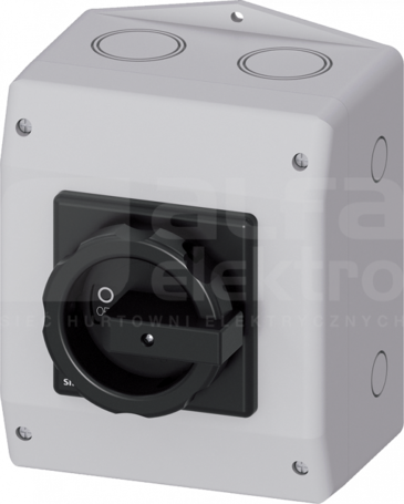 SENTRON 3P 63A IP65 czarny Rozłącznik główny w obud.