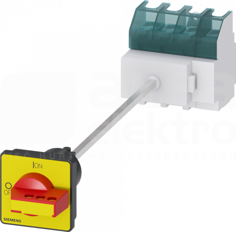 SENTRON 3P 63A czerwony/żółty Rozłącznik główny/awaryjny