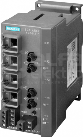 SCALANCE X204-2TS 4xRJ45 2xBFOC Switch