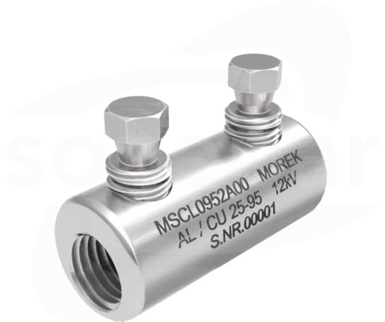 MSCL95 Al/Cu 25-95mm2 12kV 2xśruba  Złączka śrubowa