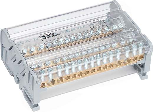 MAB125A-15 4P 2x35 + 2x25 + 11x6mm2 Blok dystrybucyjno-rozdzielczy