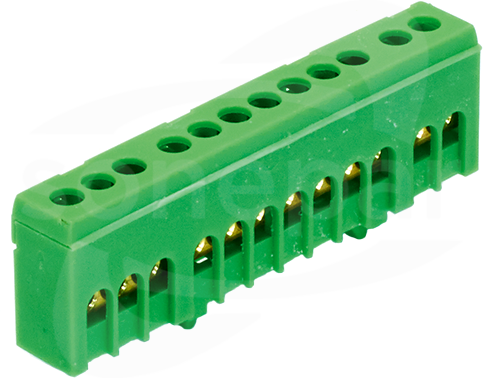 PE12H 12x16mm2 IP20 zielony Listwa zaciskowa uziemiająca