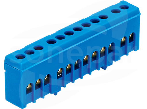N12H 12x16mm2 IP20 niebieski Listwa zaciskowa neutralna