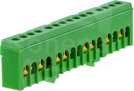PE15H 15x16mm2 IP20 zielony Listwa zaciskowa uziemiająca
