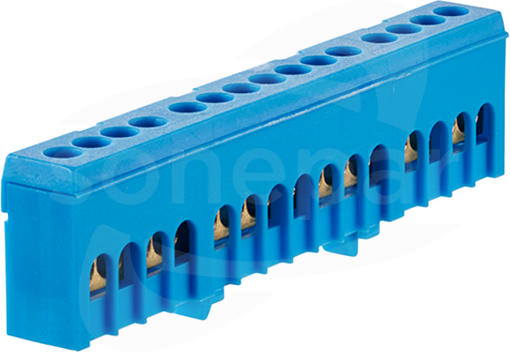 N15H 15x16mm2 IP20 niebieski Listwa zaciskowa neutralna