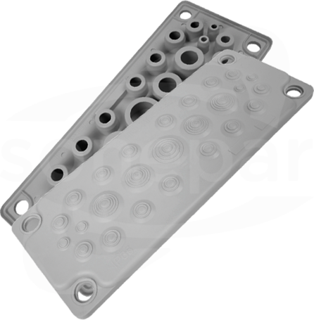 MC25 IP65 RAL7035 Przepust