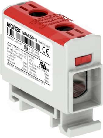OTL50 1xAl/Cu 1,5-50mm2 1000V czerwony Zacisk uniwersalny 1 tor