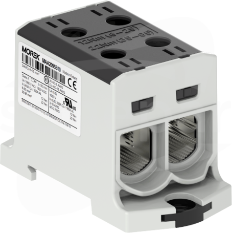 OTL95-2 2xAl/Cu 6-95mm2 1000V czarny Zacisk uniwersalny 2 tory zwarte