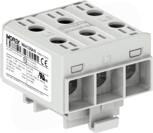 OTL35-3x 3x1xAl/Cu 2,5-35mm2 1000V szary Zacisk uniwersalny 3 tory