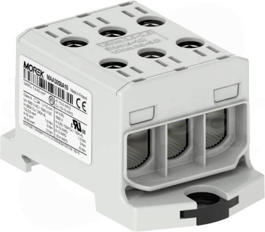 OTL50-3 3xAl/Cu 1,5-50mm2 1000V szary Zacisk uniwersalny 3 tory zwarte