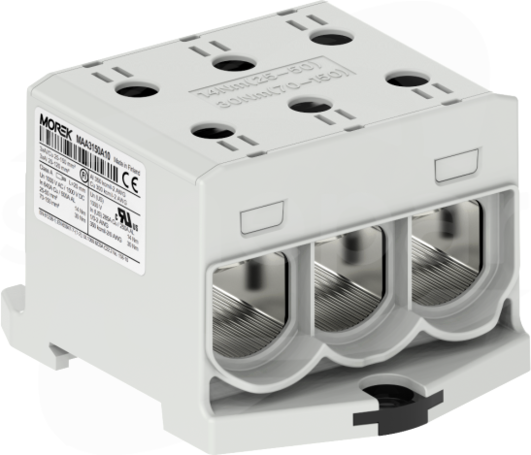 OTL150-3 3xAl/Cu 25-150mm2 1000V szary Zacisk uniwersalny 3 tory zwarte