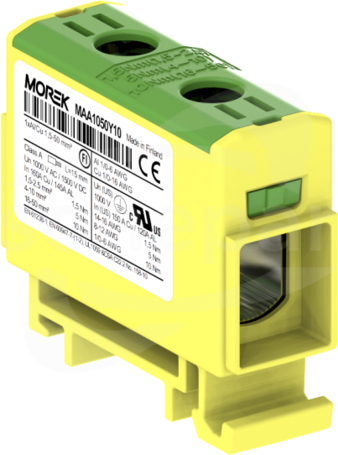 OTL50 1xAl/Cu 1,5-50mm2 1000V żółto-zielony Zacisk uniwersalny 1 tor
