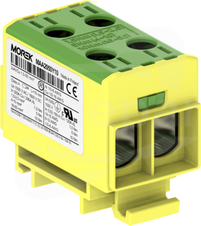 OTL50-2 2xAl/Cu 1,5-50mm2 1000V żółto-zielony Zacisk uniwersalny 2 tory zwarte